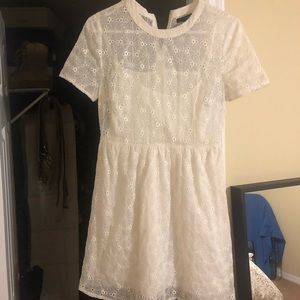 White fit and flare dress, Forever 21